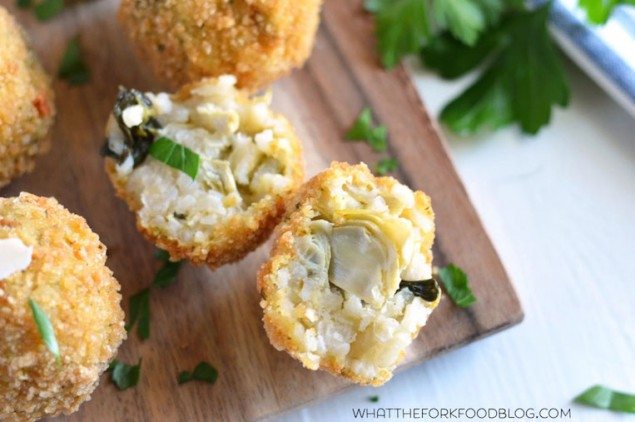 Italian Holiday Table: Spinach-Artichoke Risotto Balls and Flourless Chocolate Truffle Cake