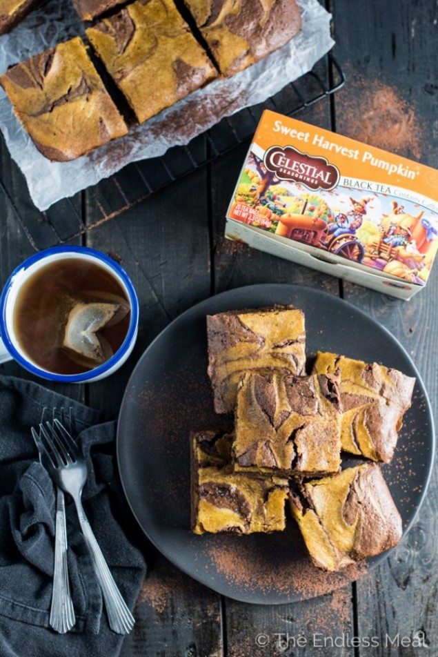 Harvest Pumpkin Brownies