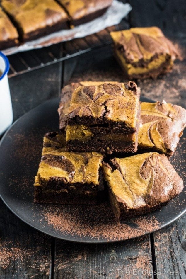 Harvest Pumpkin Brownies