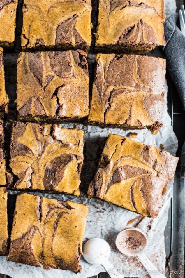 Harvest Pumpkin Brownies