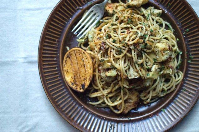 Brown Butter Pasta with Lemon and Anchovies