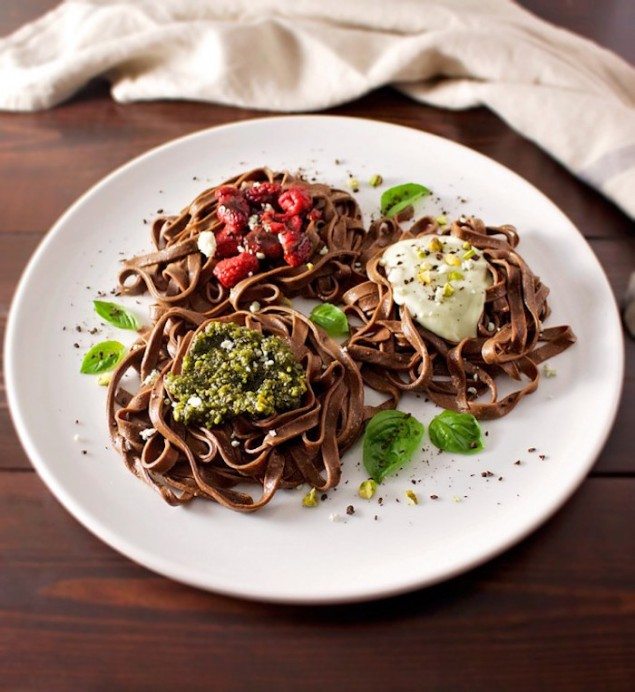 Italian Holiday Table: Chocolate Pasta Three Ways and Beautiful Einkorn Cookies