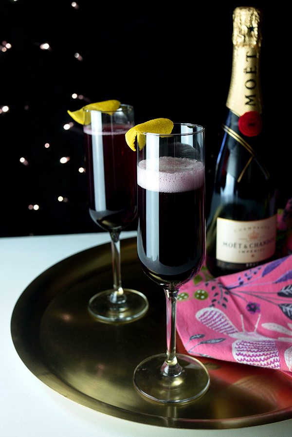 Sparkling Maple Blueberry Cocktail