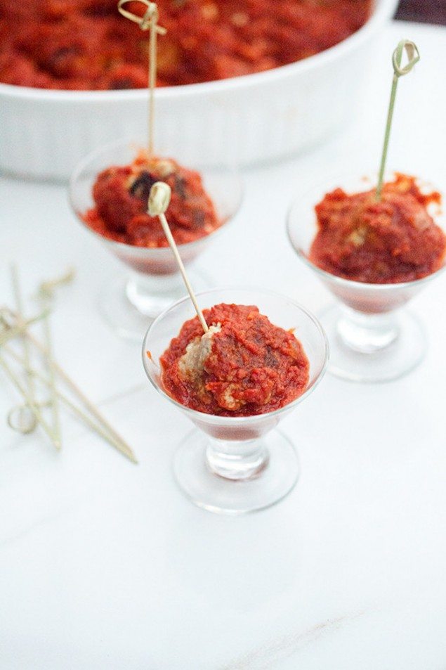 Italian Holiday Table: Meatballs in Tomato Chocolate Sauce and Citrus Chocolate Cake