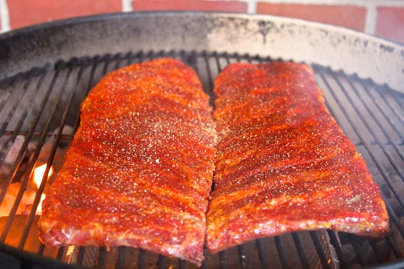 ribs on grill