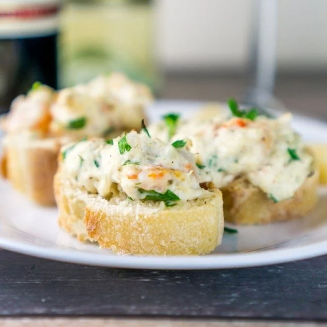 Easy Seafood Crostini