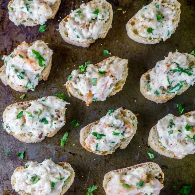 Easy Seafood Crostini