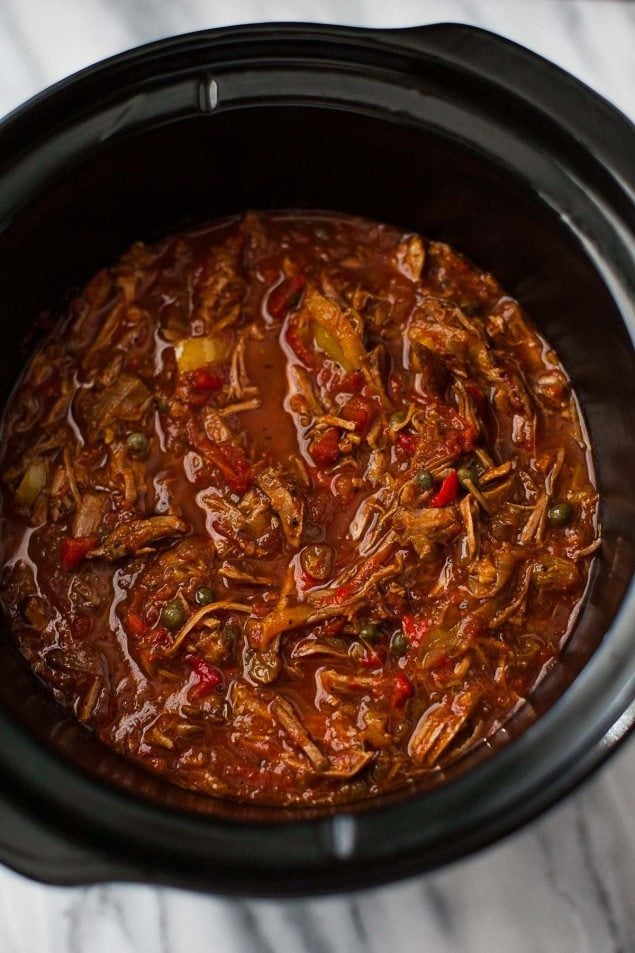 Slow Cooker Ropa Vieja: Cuban Beef