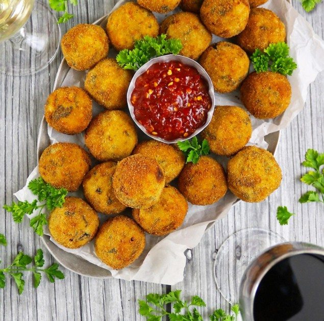 Collard Green and Black-Eyed Pea Croquettes