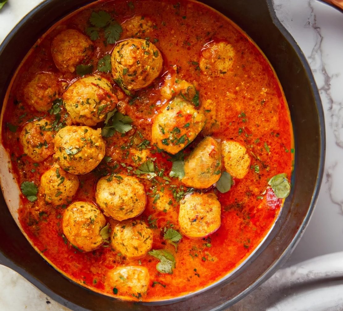 Indian Inspired Cauliflower Kofta in Tomato Curry