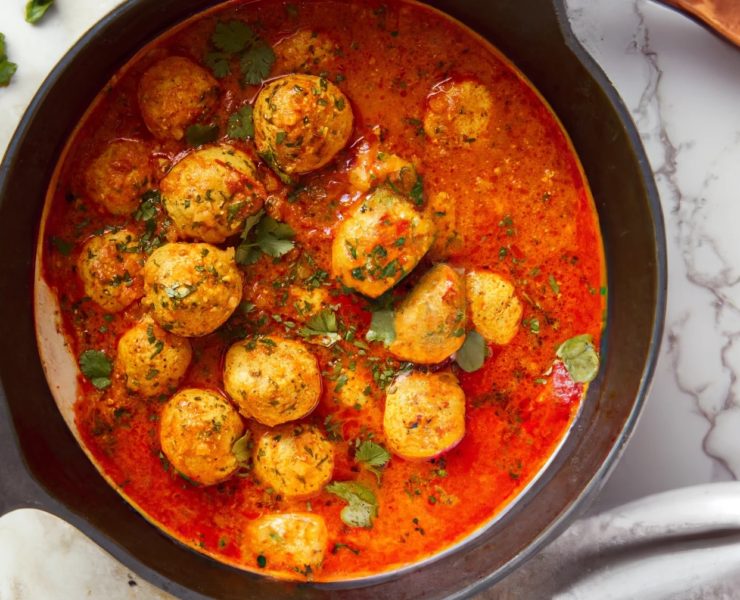 Indian Inspired Cauliflower Kofta in Tomato Curry