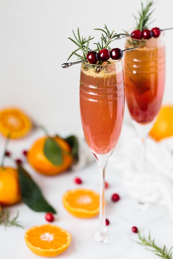 Sparkling Clementine Cranberry Cocktail