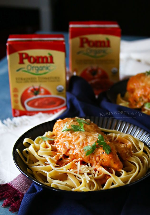 Creamy Tomato Chicken Parmesan