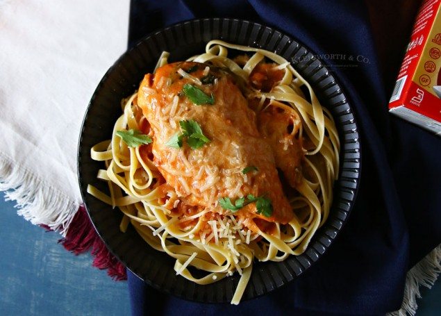 Creamy Tomato Chicken Parmesan