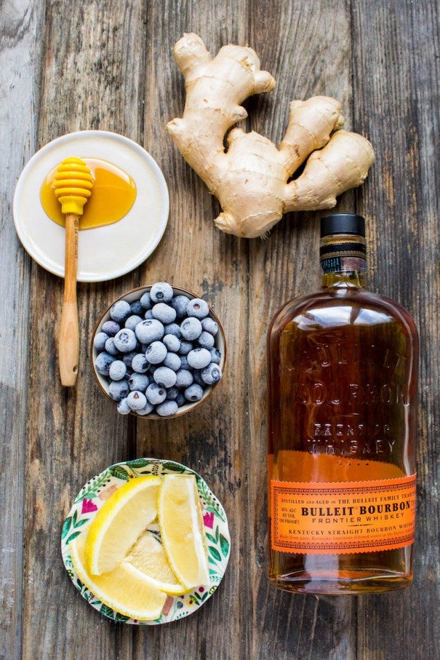 Blueberry Ginger Hot Toddy