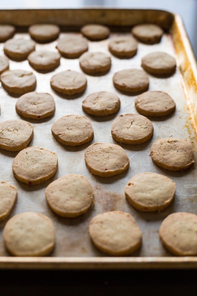 Peppermint Tea Shortbread Cookies