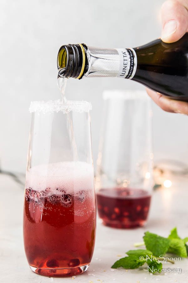 Pomegranate Orange Prosecco Cocktail