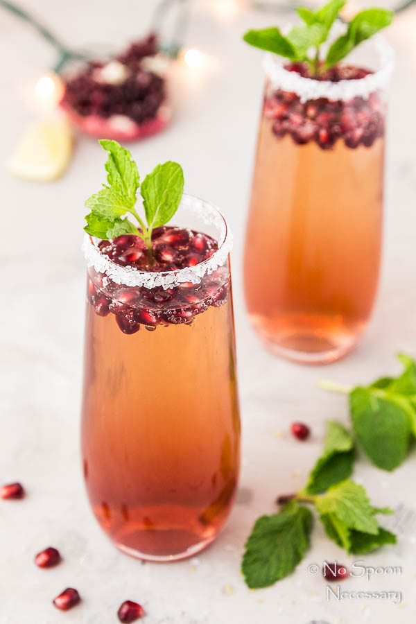 Pomegranate Orange Prosecco Cocktail