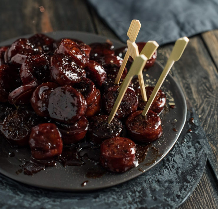 Red Wine and Honey Glazed Chorizo Bites Recipe