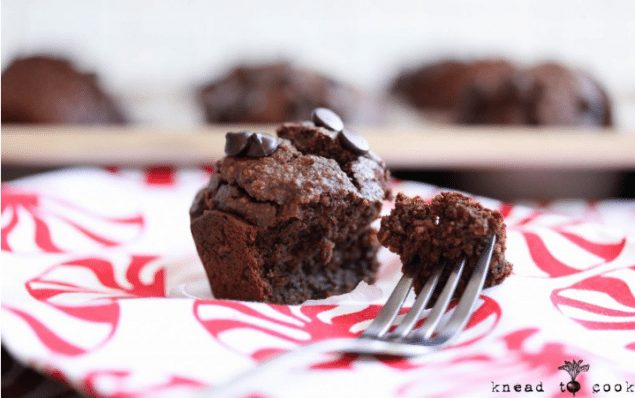 Gluten Free Peppermint Green Tea Chocolate Muffins