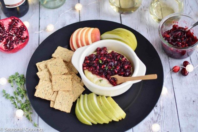 Pomegranate Baked Brie