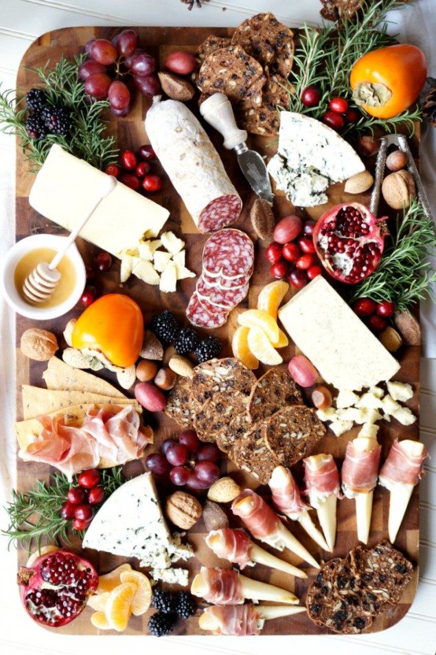 Easy Winter Harvest Cheese Board