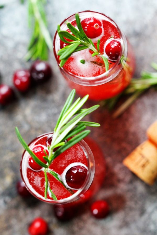 Cranberry Ginger Bellini