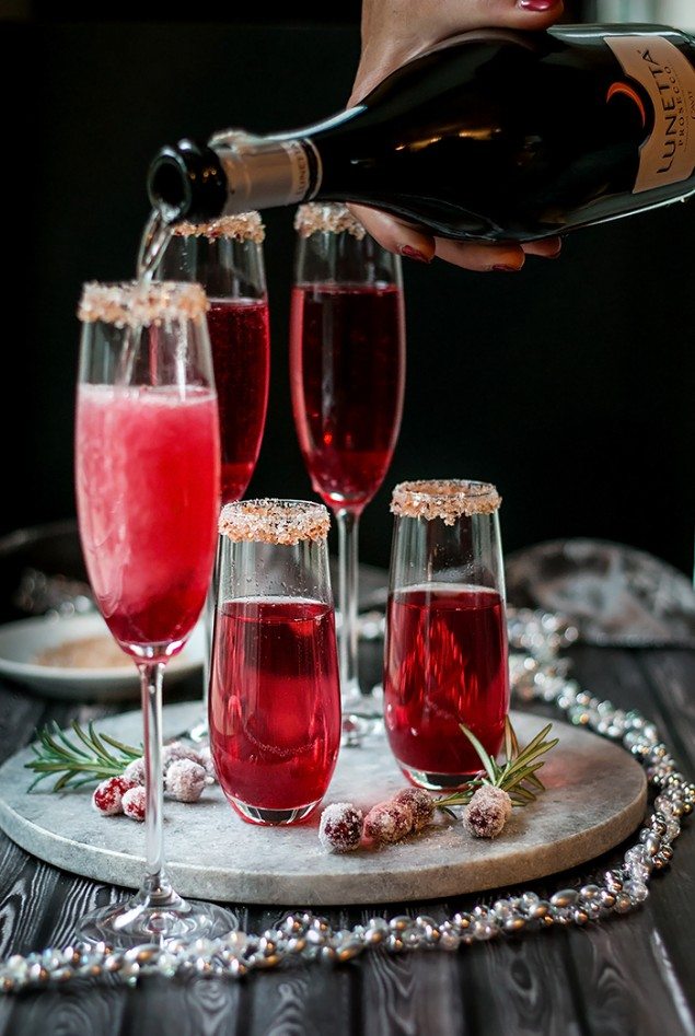 Sparkling Cranberry Ginger Cocktail
