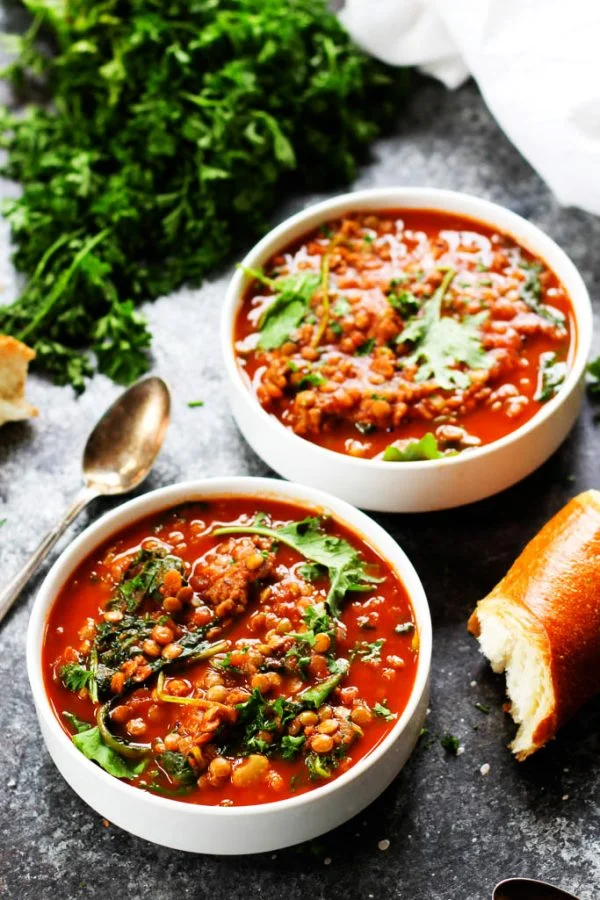 Sausage, Kale and Lentil Stew