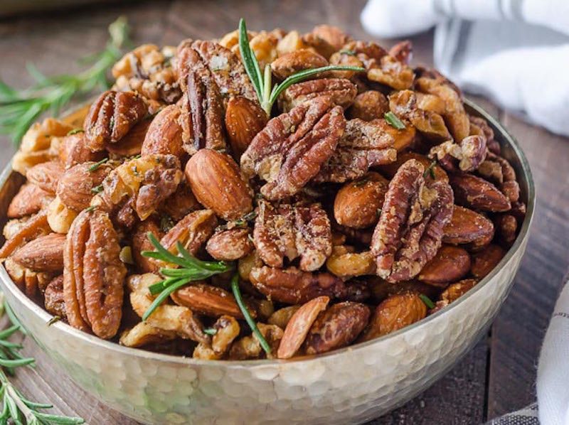 Rosemary Roasted Nuts - Partylicious