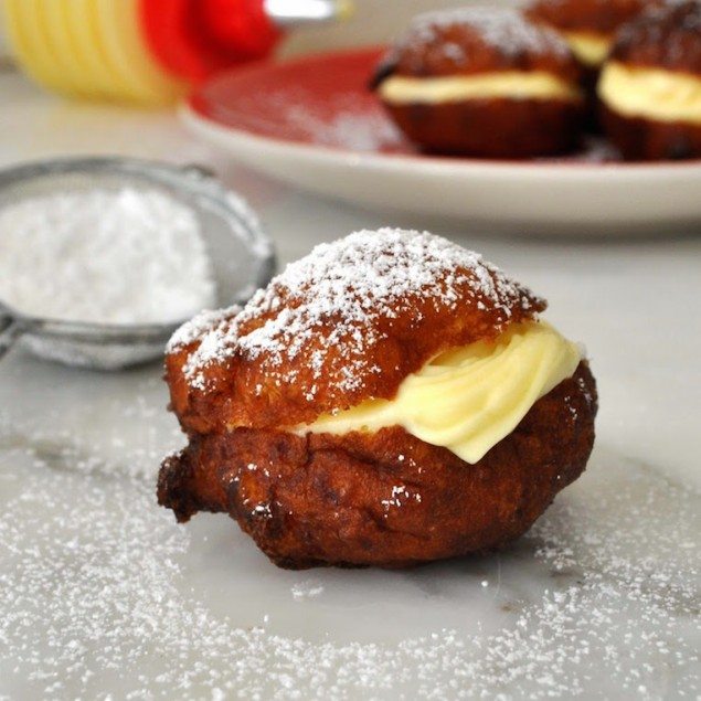 Frittelle di Carnevale: Italian Carnival Fritters with Custard