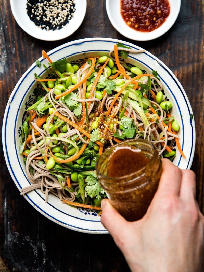 Buckwheat Soba Noodle Salad with Chili Dressing Recipe