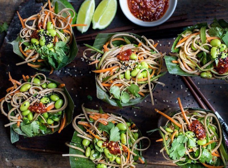 Buckwheat Soba Noodle Salad with Chili Dressing Recipe