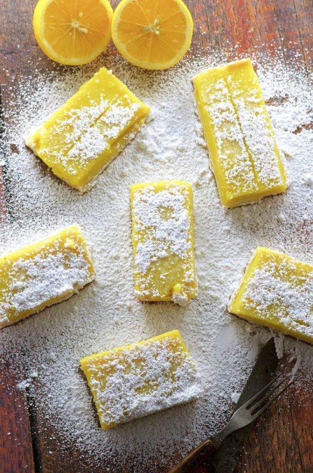 Vegan Meyer Lemon Bars