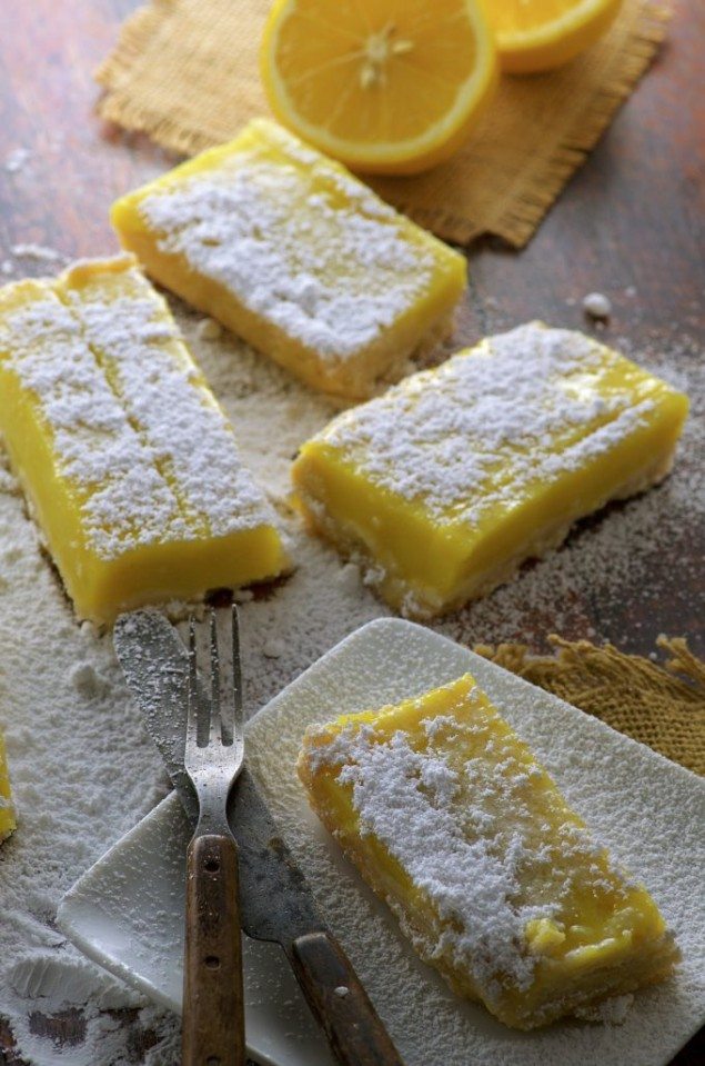 Vegan Meyer Lemon Bars