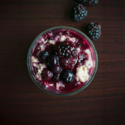 Slow Cooked Overnight Oats with Berry Compote