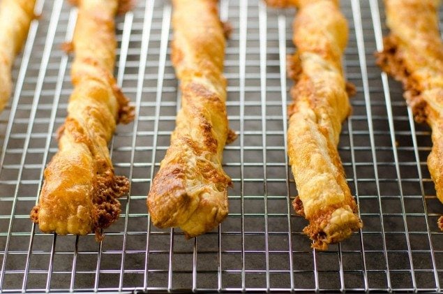 Puff Pastry Cheddar Straws