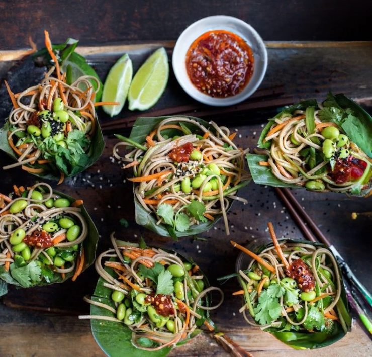 Soba Noodle Salad with Chili Dressing Recipe