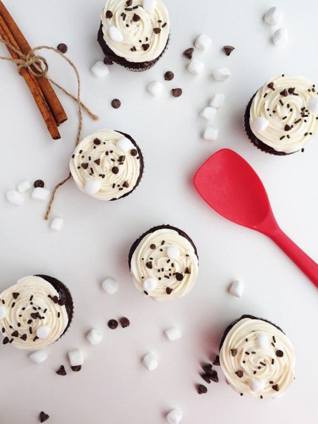 Hot Chocolate Cupcakes