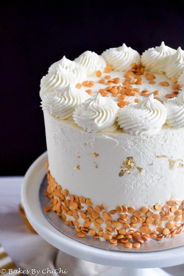 White Chocolate Champagne Cake