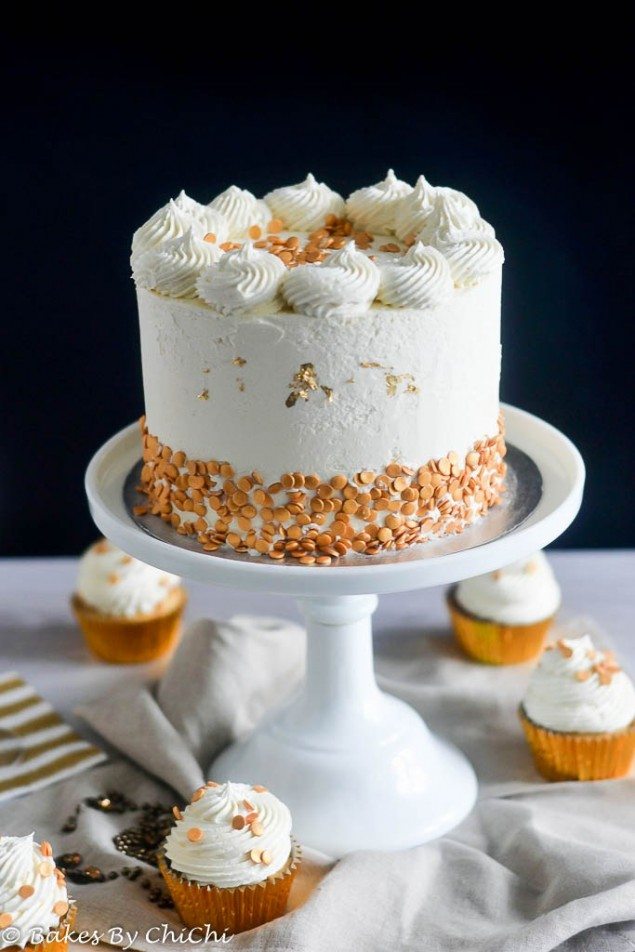 White Chocolate Champagne Cake