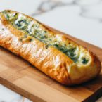 Feta and Spinach Stuffed Baguette