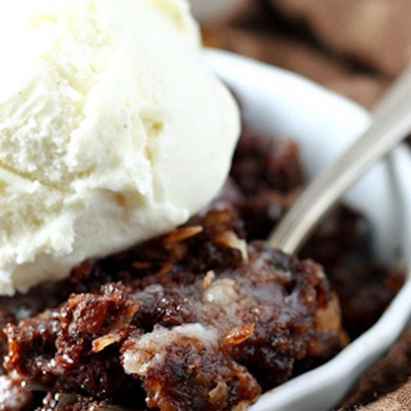 Simple German Chocolate Dump Cake