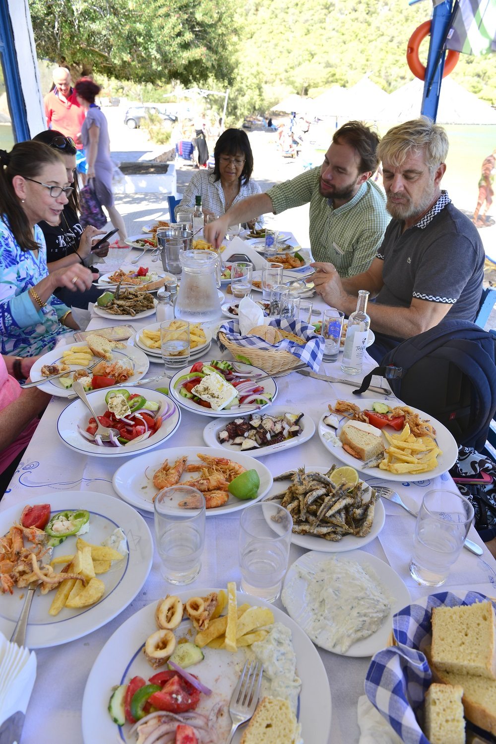 Lunch at the beach is a relaxing affair. Image: Kurt Winner