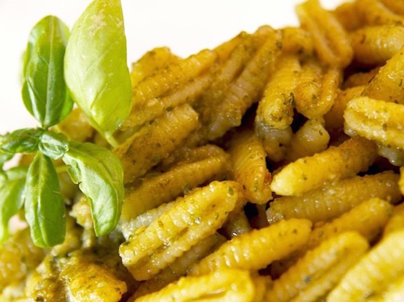 Malloreddus Pasta with Basil Pesto