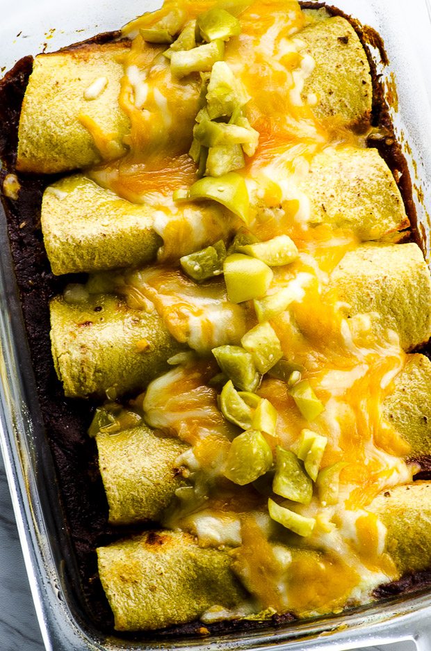 Vegetarian Jackfruit Enchiladas