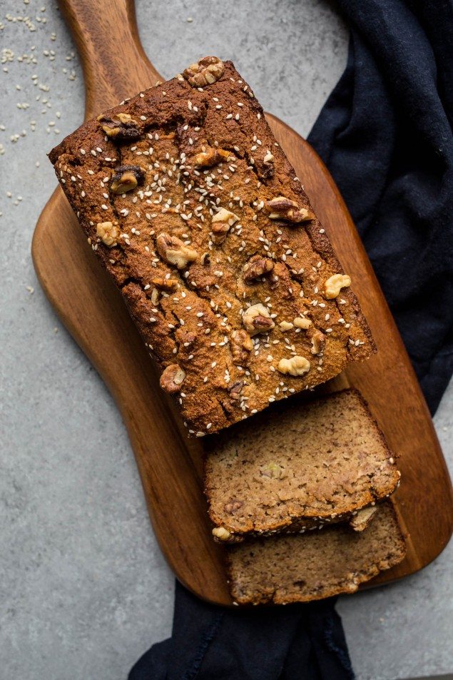 Gluten Free Banana Tahini Bread