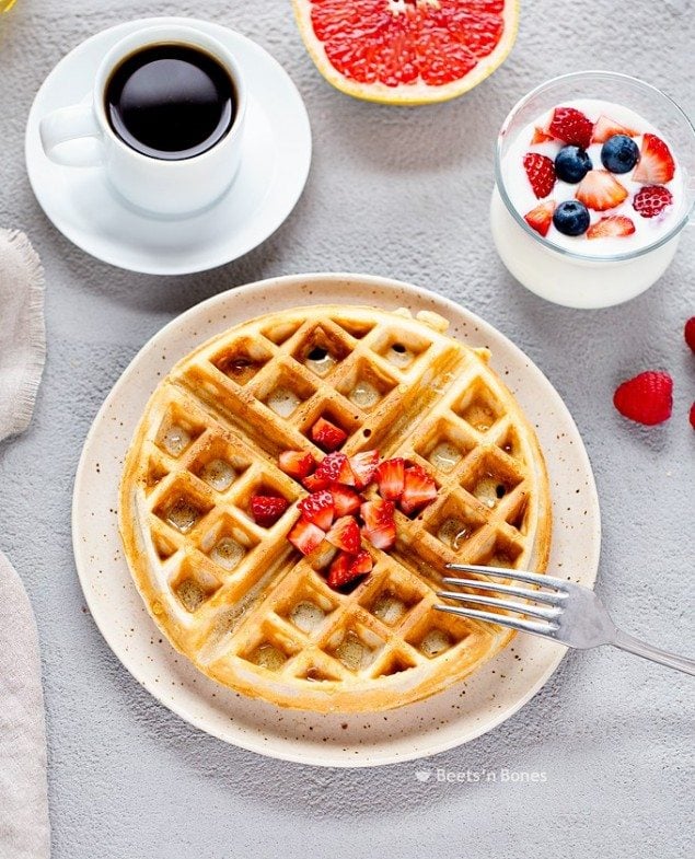 Light and Crispy Whole Grain Waffles