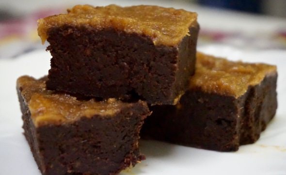 Gluten Free Sweet Potato Brownies and Banana-Date Frosting