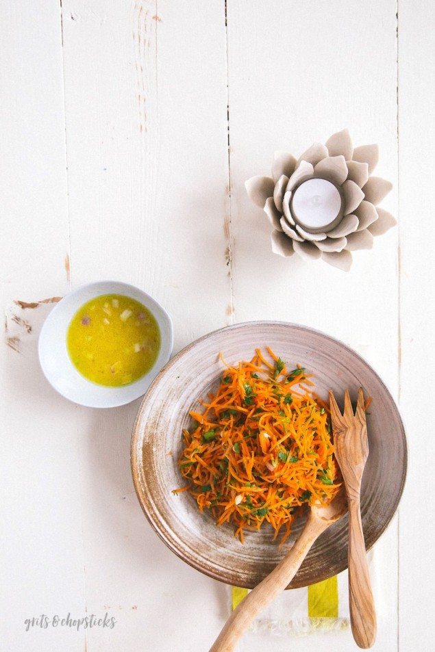 French Carrot Salad with Lemon Dijon Dressing